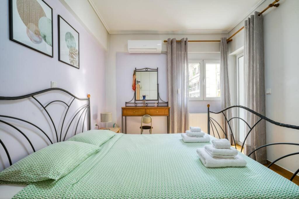 Spacious Family Flat Near Parthenon Free Parking Atenas Exterior foto